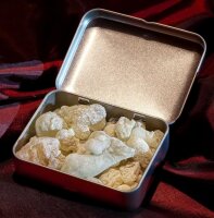 Grün-weißer al-hojari Weihrauch, 40g in Box