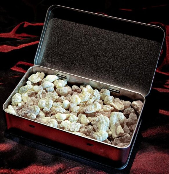 Grün-weißer al-hojari Weihrauch,250g in Box