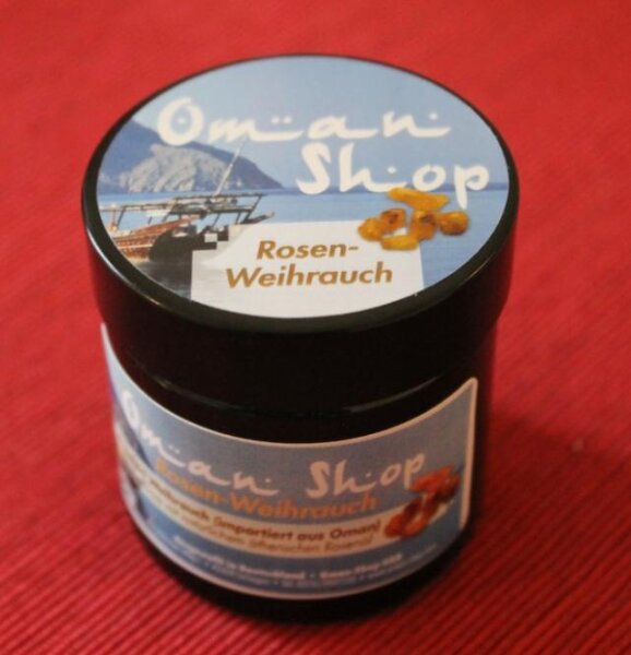 Rosen-Weihrauch mit natürlichem Rosenöl, 20g